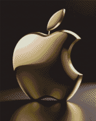 Купити Яблуко Apple Алмазна мозаїка, квадратне каміння 40х50см  в Україні