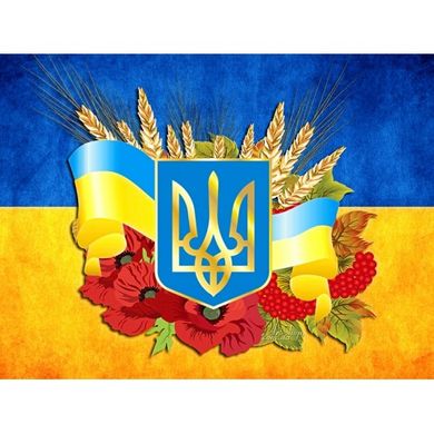 Купити Алмазна вишивка На підрамнику Україна в моєму серці  в Україні