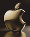 Яблуко Apple Діамантова вишивка без підрамника, квадратні камінчики 40х50см