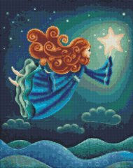 Купити Зоряний янгол ©Elena Schweitzer Мозаїчна картина за номерами 40х50 см  в Україні
