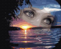 Купить Рисование картины по номерам Глаза на закате  в Украине