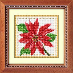 Купити 30190 Пуансеттия Набір алмазного живопису  в Україні