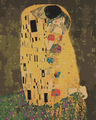 Купить Поцелуй. Густав Климт Холст для рисования по цифрам без коробки  в Украине