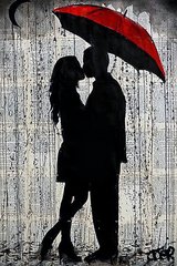Купить Поцелуй под зонтом Картина алмазами по номерам  в Украине