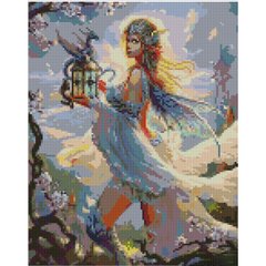 Купить Дівчина з драконом 30х40 см (KB081) Набір для творчості алмазна картина  в Украине