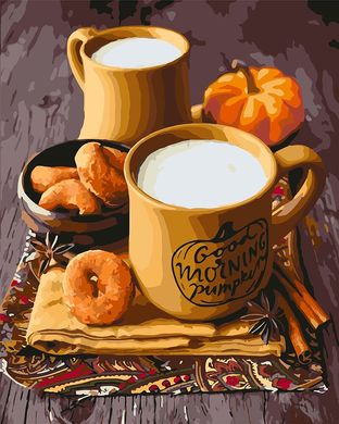 Купить Набор для рисования картины по номерам Идейка Круллеры с молоком  в Украине