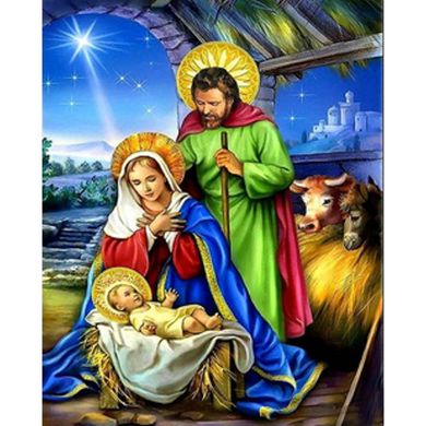 Купить Рождество Христовое Набор для алмазной картины На подрамнике 40х50  в Украине