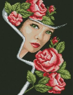 Купить Алмазная вышивка ТМ Дрим Арт Портрет с розами  в Украине