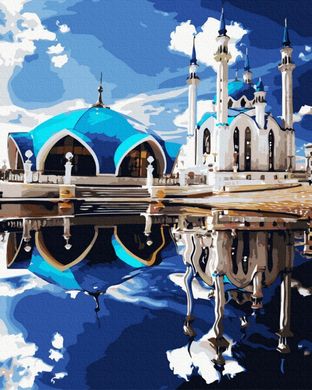 Купити Голубий храм Кул-Шариф Картина за номерами без коробки  в Україні