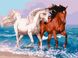 Лошади на прогулке Роспись картин по номерам (без коробки), Без коробки, 30 x 40 см