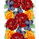 Квітковий орнамент з метеликами Діамантова мозаїка На підрамнику 40х50 см, Так, 40 x 50 см