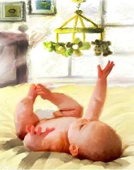 Купити Мій рідний малюк Алмазна мозаїка На підрамнику 40 на 50 см  в Україні