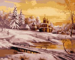 Купити Цифрова картина розфарбування Зимовий світанок ©Олександр Закусілов  в Україні