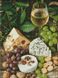 Алмазна мозаїка - Біле вино із сиром Идейка 30х40 см (AMO7378)