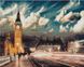 Сутінки над Лондоном Полотно для малювання по цифрам без коробки, Без коробки, 40 х 50 см