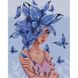 Мысли-бабочки с голограммными стразами (АВ) ©lien_illustration Алмазная мозаика круглыми камушками На подрамнике 40х50 см