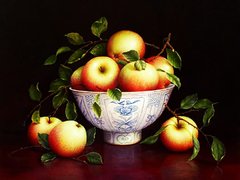Купити Діамантова мозаїка з повним закладенням полотна Літні яблука худ. Trisha Hardwick  в Україні
