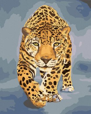 Купить Грация леопарда Цифровая картина по номерам (без коробки)  в Украине