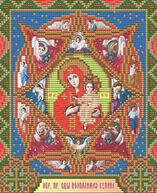 Купити Алмазна мозаїка Ікона Неопалима Купина Образ Пресв. Богородиці  в Україні