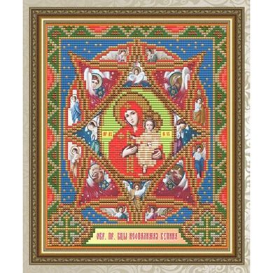 Купити Алмазна мозаїка Ікона Неопалима Купина Образ Пресв. Богородиці  в Україні