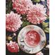 Розовые георгины ©art_selena_ru Алмазная мозаика на подрамнике 40х50см, Да, 40 х 50 см