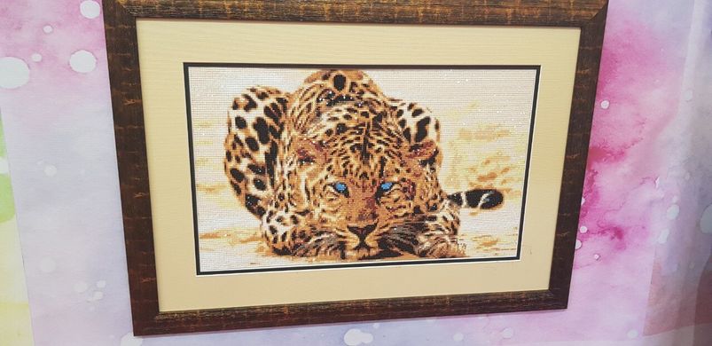 Купить Алмазная вышивка Огненный леопард  в Украине