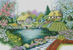 Купить Набор для алмазной живописи квадратными камнями Садовый домик  в Украине