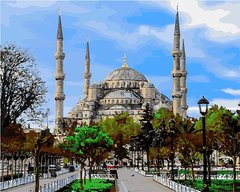Купити Картини за номерами Стамбул. Блакитна мечеть.  в Україні