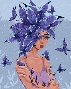 Купить Набор для рисования по цифрам Мысли-бабочки &copy;lien_illustration  в Украине
