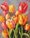 Весняний букет з голограмними стразами ©art_selena_ua Алмазна мозаїка на підрамнику 40х50см, Так, 40 х 50 см